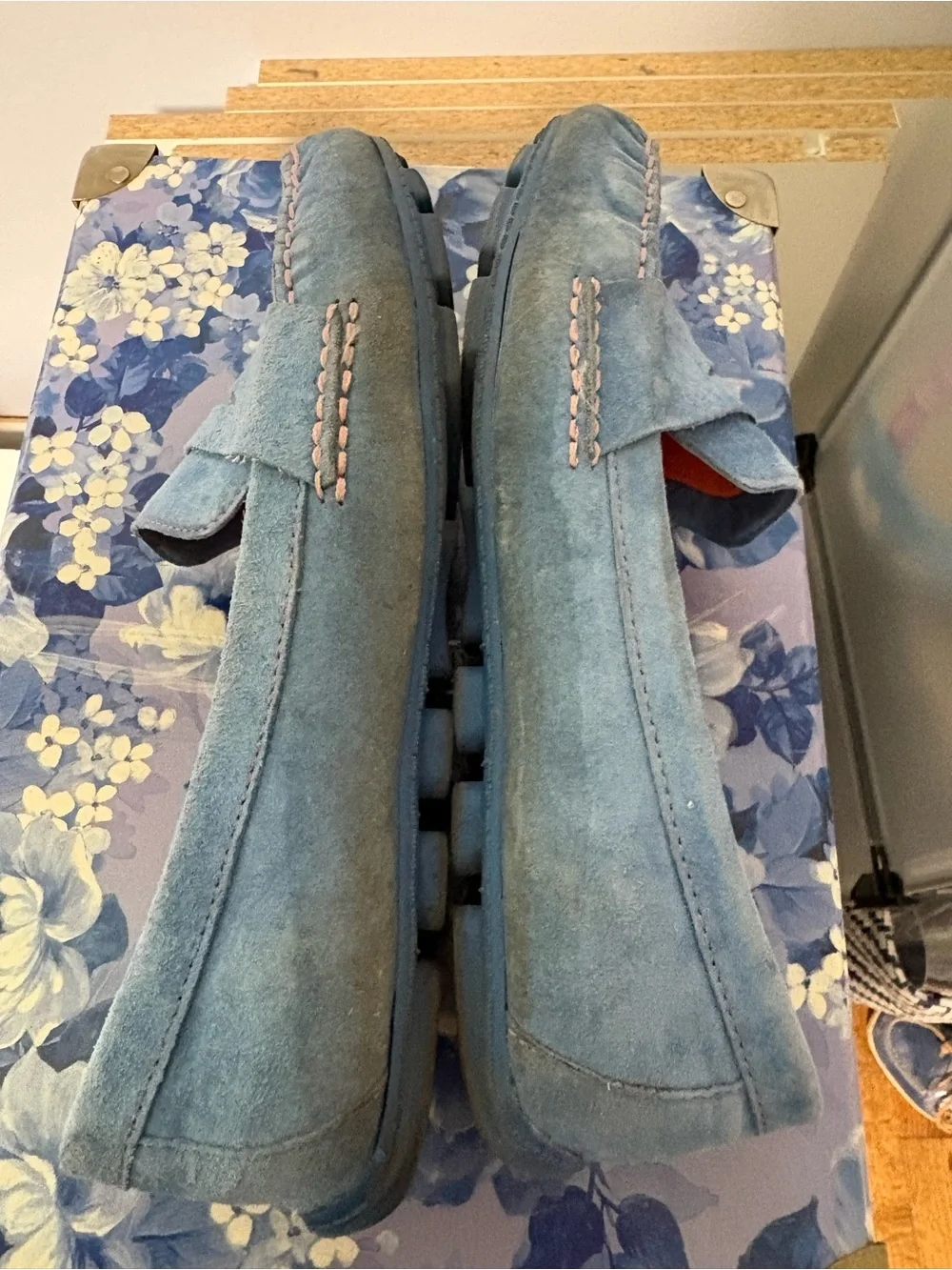 White Mountain Seablue/Nubuck Skipper Shoes